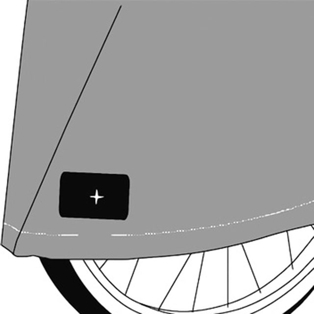 アシスト車対応ファスナー付サイクルカバー　3Ｌ(サンシェード付対応)