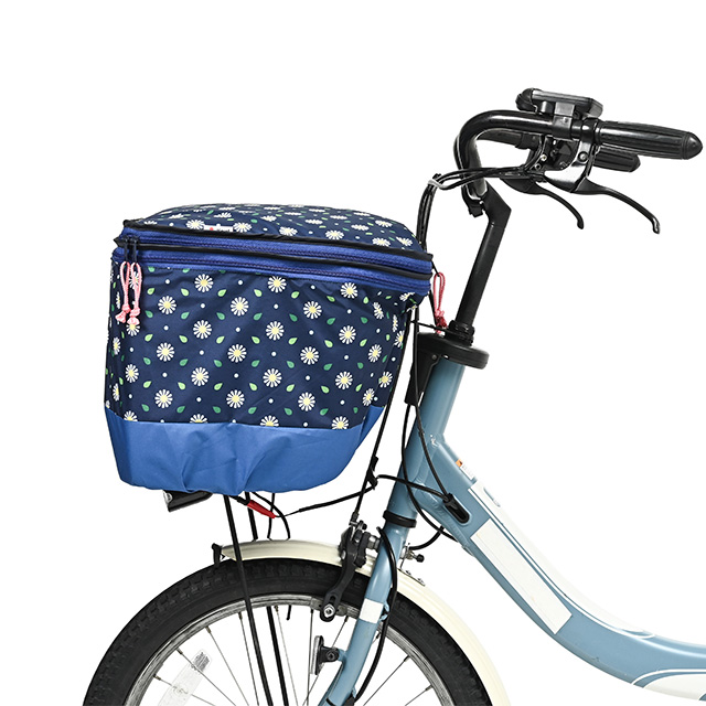 【新柄】2段式 前カゴカバー モダンアートシリーズ