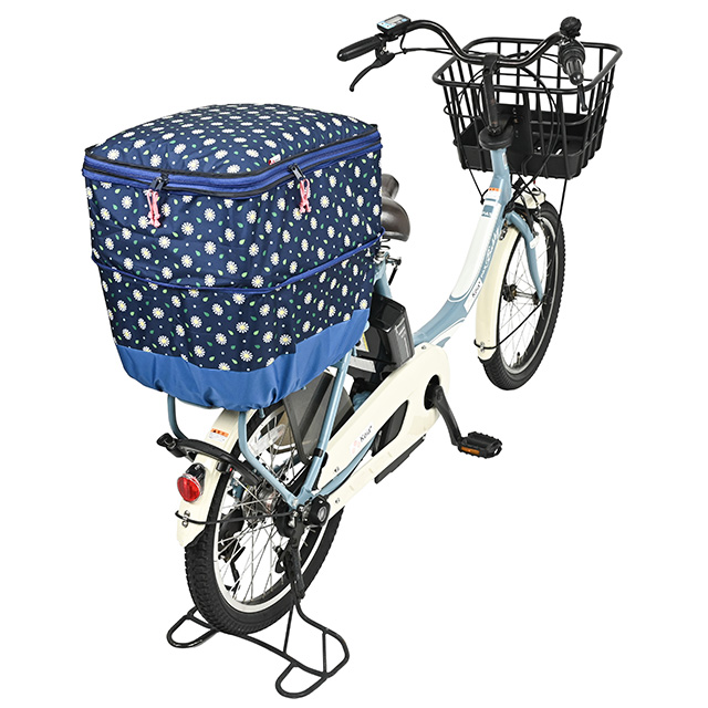 【新柄】2段式 後カゴカバー モダンアートシリーズ