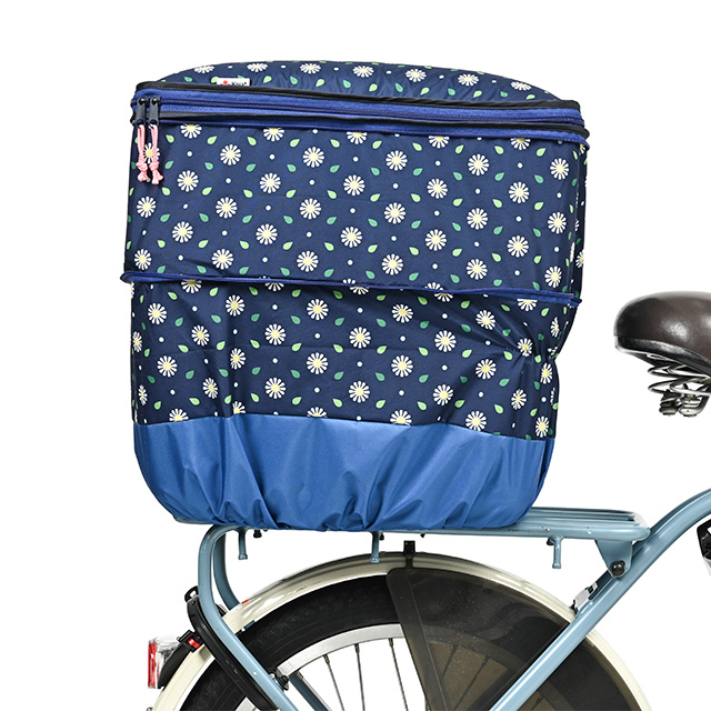 【新柄】2段式 後カゴカバー モダンアートシリーズ