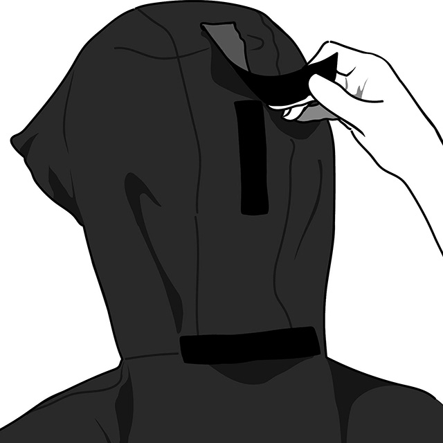 【新色】膝を雨から守るレインポンチョ