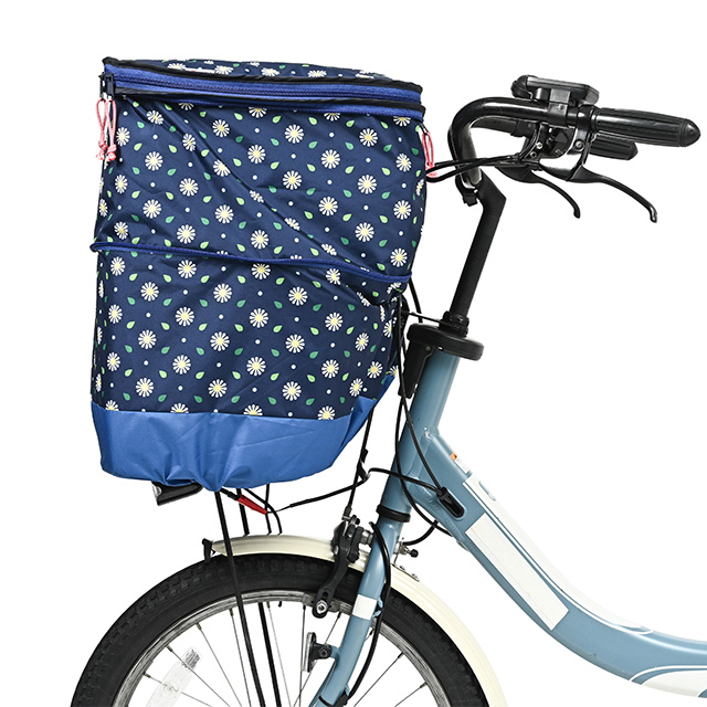 【新柄】2段式 前カゴカバー モダンアートシリーズ